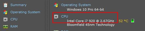 Processor details